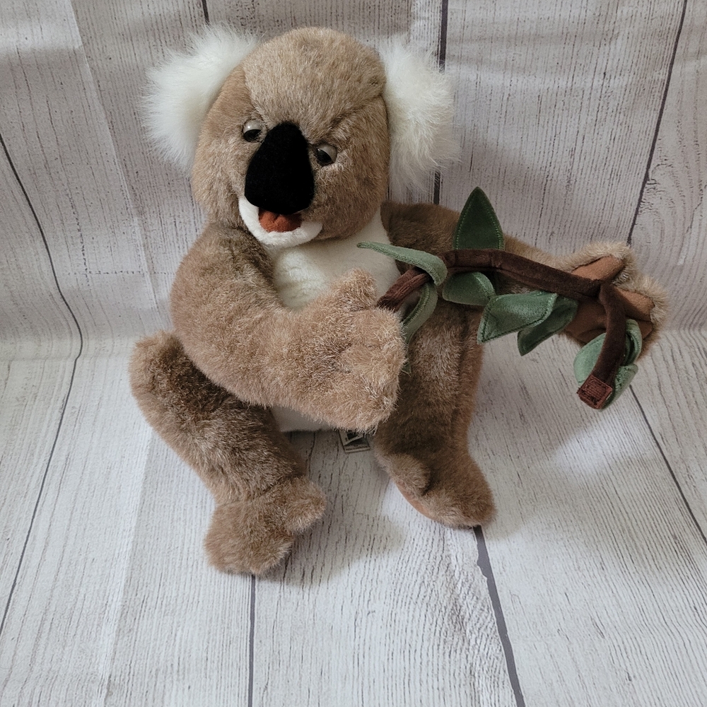 Folkmanis Folktails Koala Bear Hand Puppet Plush with Eucalyptus Branch …